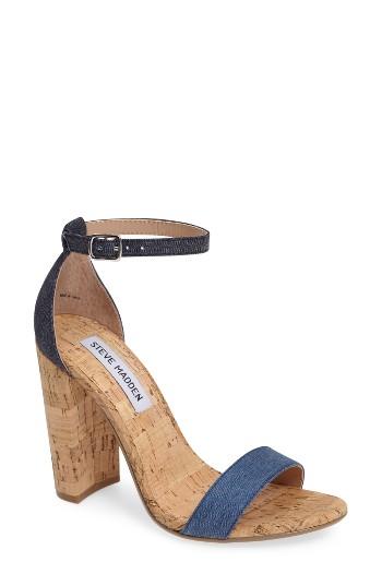 Women's Steve Madden Carson Sandal .5 M - Blue