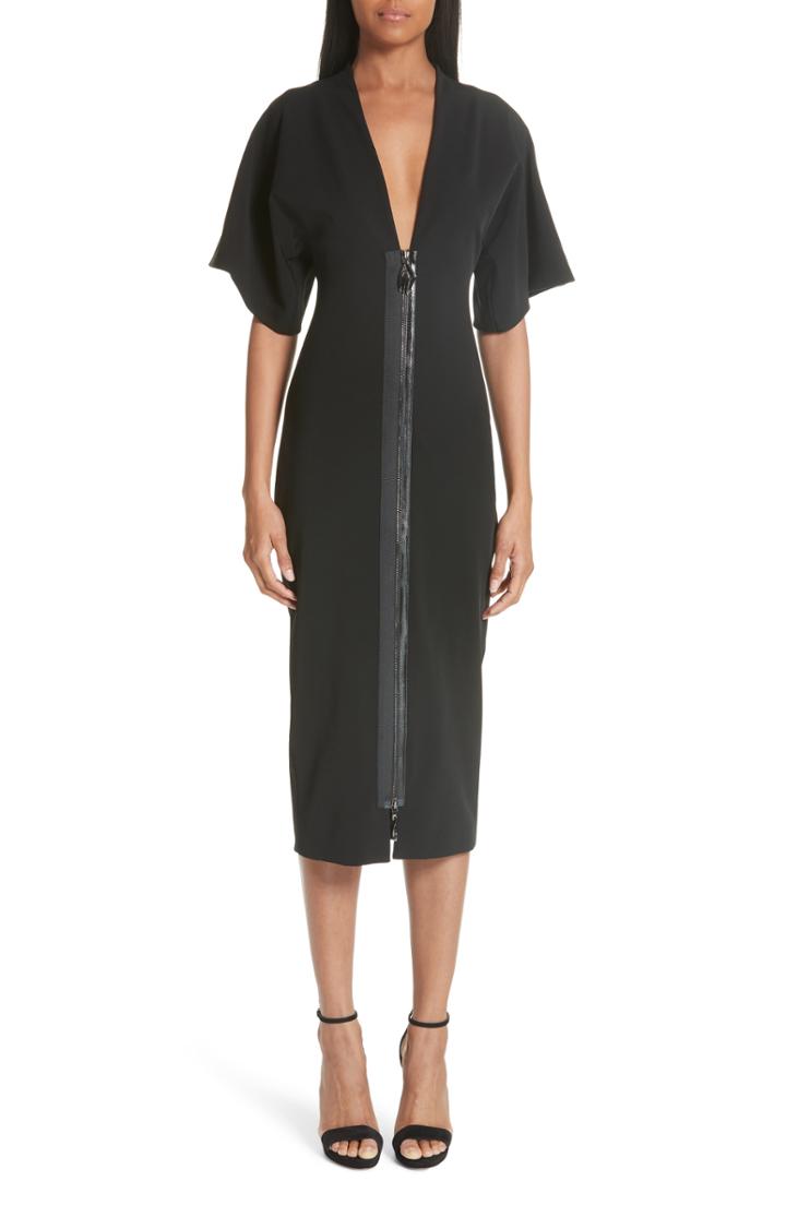 Women's Cushnie Et Ochs Kimono Sleeve Dress - Black
