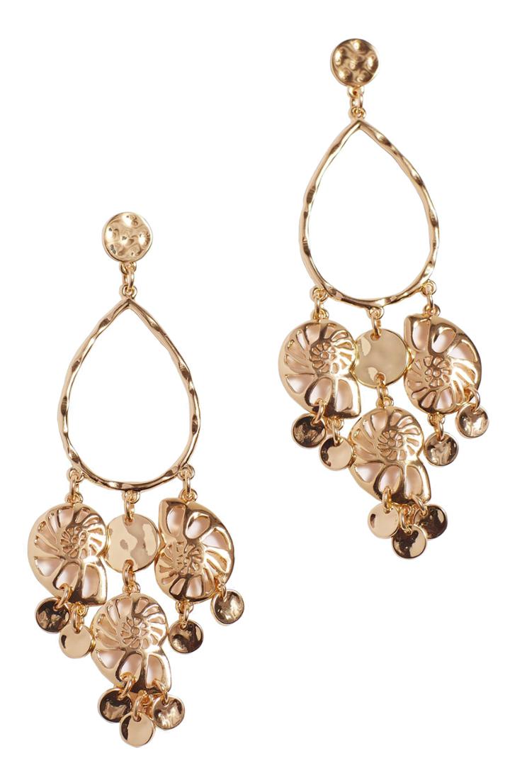Women's Lilly Pulitzer Feeling Nautilus Chandelier Earrings