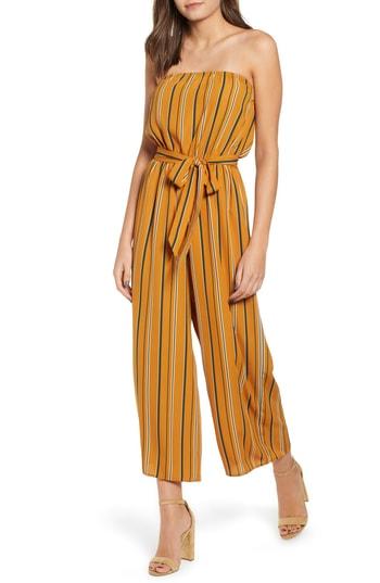 Women's Soprano Strapless Jumpsuit - Yellow