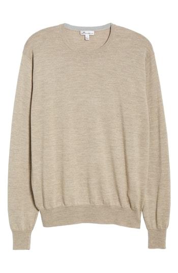 Men's Peter Millar Crown Wool & Silk Sweater - Beige