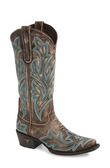 Women's Lane Boots Saratoga Western Boot M - Brown