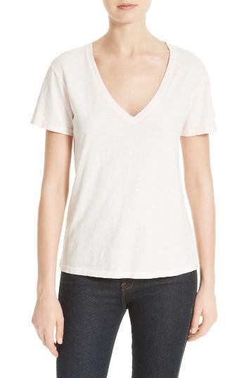 Women's Theory Dayne V-neck Tee, Size - Pink