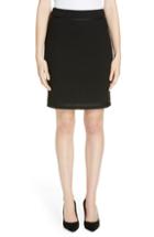 Women's Boss Memio Textured Jersey Suit Skirt - Black