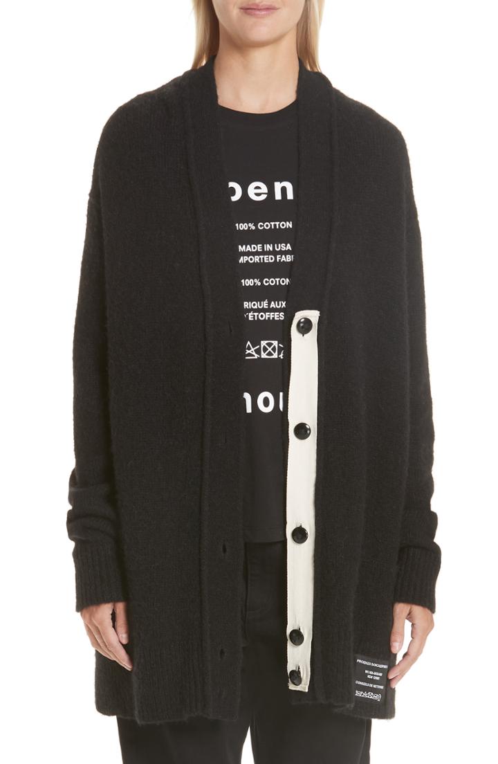 Women's Proenza Schouler Cadi Alpaca & Wool Blend Cardigan