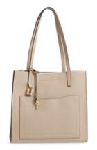 Marc Jacobs The Grind Medium Leather Tote - Beige