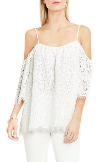 Women's Vince Camuto Lace Blouse, Size - White