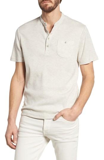 Men's Michael Bastian Honeycomb Henley - Grey