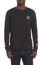 Men's Timberland Long Sleeve Logo T-shirt - Black