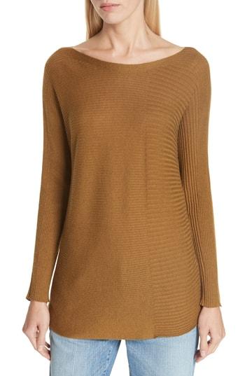 Women's Eileen Fisher Bateau Neck Top, Size - Green