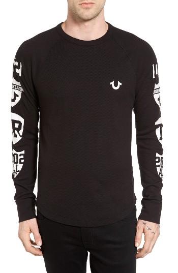 Men's True Religion Brand Jeans Playoff Champs Thermal - Black