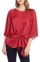 Women's Vince Camuto Tie Front Blouse - Red
