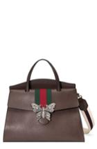 Gucci Large Linea Totem Leather Satchel -