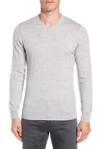 Men's Icebreaker Shearer V-neck Merino Sweater, Size - Grey