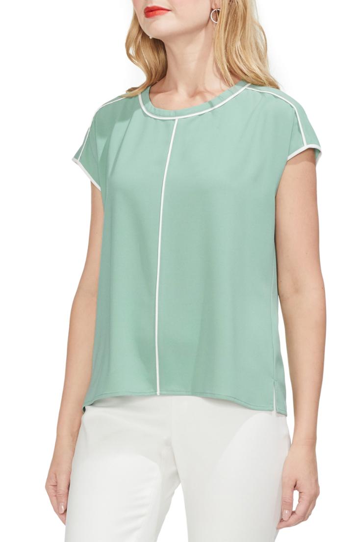 Women's Vince Camuto Cap Sleeve Top - Green