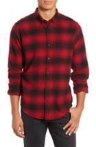 Men's Rails Forrest Plaid Regular Fit Flannel Sport Shirt - Black