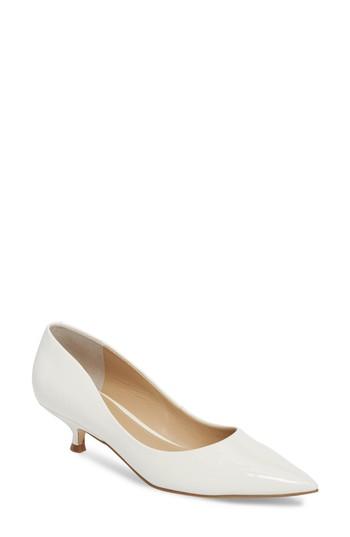 Women's Marc Fisher Ltd Xanthe Kitten Heel Pump .5 M - White