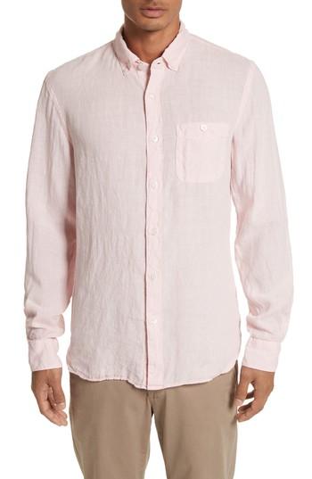Men's Todd Snyder Linen Woven Shirt - Pink