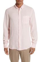 Men's Todd Snyder Linen Woven Shirt - Pink