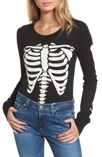 Women's Wildfox X-ray Vision Bodysuit - Black