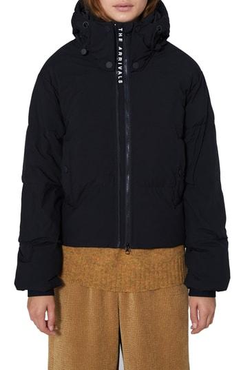 Women's The Arrivals Crop Performance Down Puffer Jacket, Size - Black