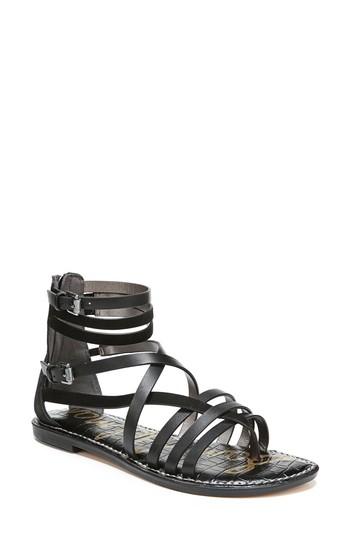 Women's Sam Edelman Ganesa Strappy Sandal M - Black