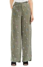 Women's Vince Camuto Delicate Floral Wide Leg Pants - Green