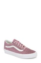 Women's Vans Ua Old Skool Glitter Low Top Sneaker M - Pink