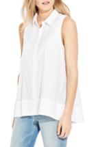Women's Ayr The Swing Sleeveless Cotton Shirt - White