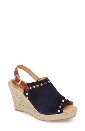 Women's Patricia Green Rockstar Espadrille Wedge Sandal M - Blue