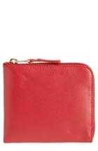 Men's Comme Des Garcons Classic Leather Line Wallet - Red