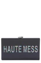 Nordstrom Haute Mess Box Clutch - Black