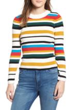 Women's Cotton Emporium Stripe Rib Knit Sweater