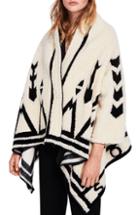 Women's Scotch & Soda Alpine Poncho - Ivory