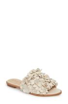 Women's Sole Society Caelyn Embellished Flat Sandal M - White
