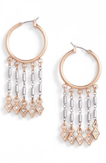 Women's Treasure & Bond Medium Fringe Hoop Earrings