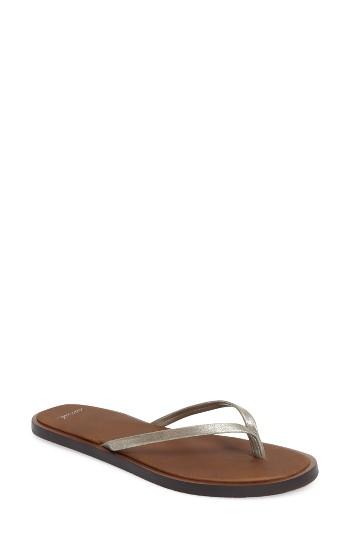 Women's Sanuk Yoga Aurora Glow Flip Flop M - Metallic