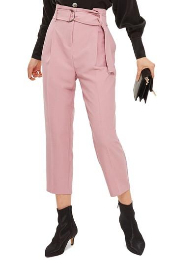 Women's Topshop Paperbag Waist Trousers