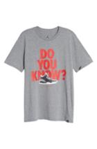 Men's Nike Jordan Do You Know Graphic T-shirt, Size - Grey