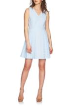 Women's Cece Clairborne Eyelet Fit & Flare Dress - White