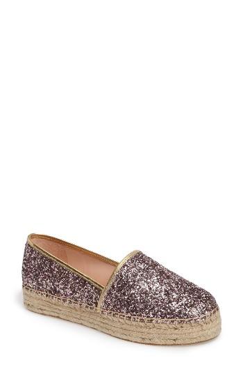 Women's Kate Spade New York 'linds' Bow Espadrille M - Metallic
