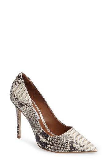 Women's Steve Madden Paiton Laced Heel Pump M - Beige