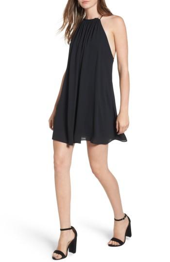 Women's Everly High Neck Swing Dress - Black