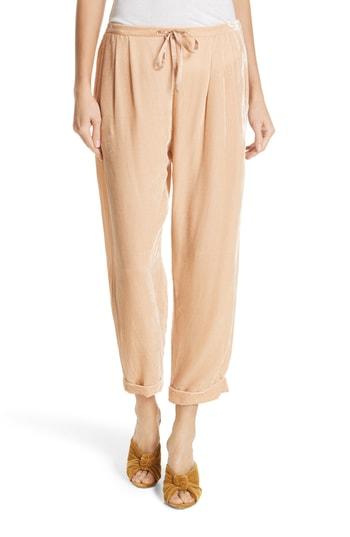 Women's Mes Demoiselles Milo Velvet Pants Us / 34 Fr - Pink