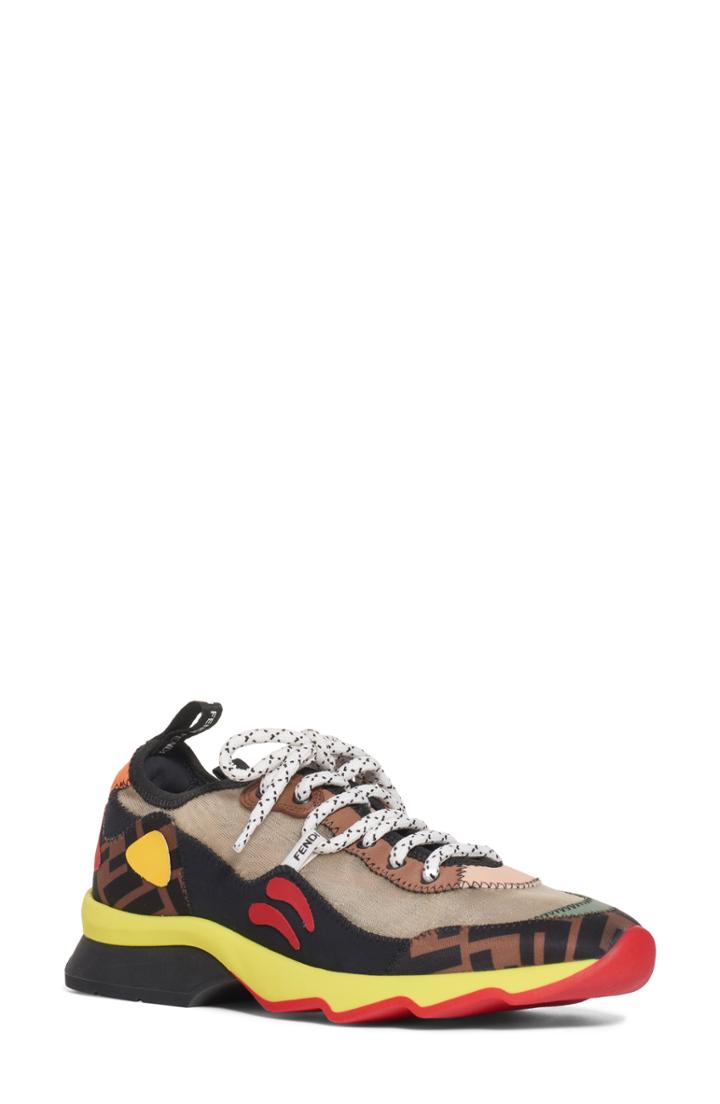 Women's Fendi Ffreedom Patchwork Sneaker .5us / 35eu - Brown