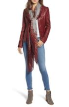Women's Treasure & Bond Border Print Paisley Scarf, Size - Burgundy