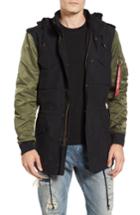 Men's Alpha Industries Fusion Field Coat - Black