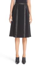 Women's Altuzarra Steele Studded Leather Trim Skirt