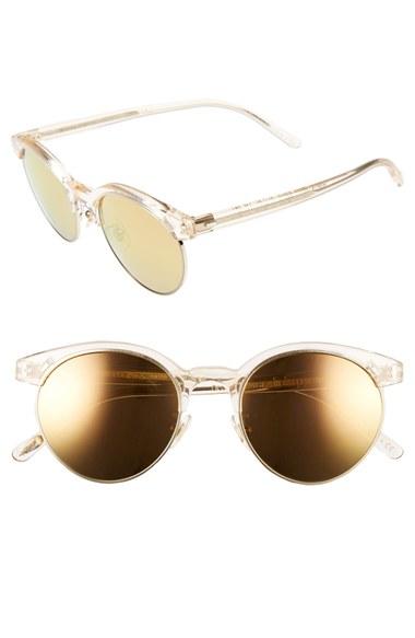 Women's Oliver Peoples Ezelle 51mm Retro Sunglasses - Buff
