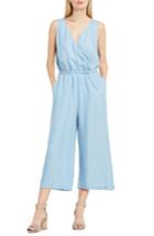 Women's Two By Vince Camuto Surplice Chambray Culotte Jumpsuit